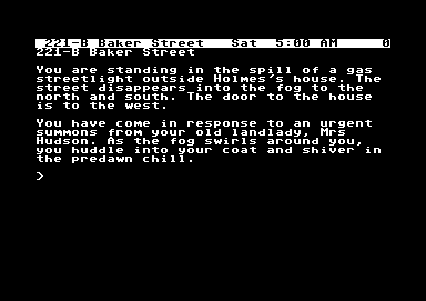 Sherlock: The Riddle Of The Crown Jewels screenshot 4 for Commodore 64